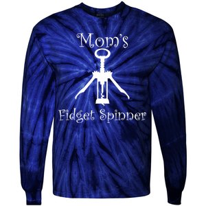 Mom's Fidget Spinner Wine Bottle Opener Tie-Dye Long Sleeve Shirt