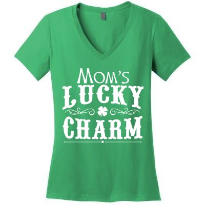 Mom's Lucky Charm Women's V-Neck T-Shirt