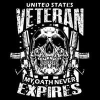 My Oath Never Expires Veteran Drawstring Bag