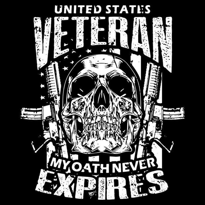 My Oath Never Expires Veteran Drawstring Bag