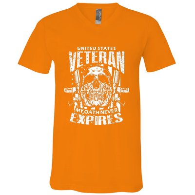 My Oath Never Expires Veteran V-Neck T-Shirt