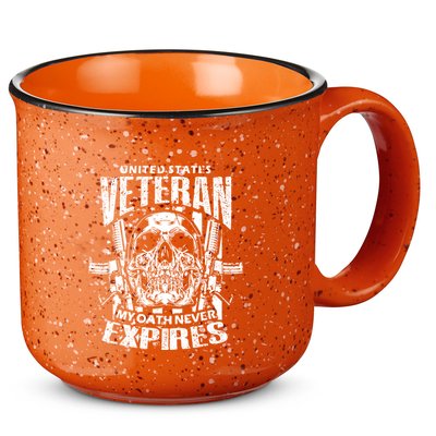 My Oath Never Expires Veteran 15oz Campfire Ceramic Mug