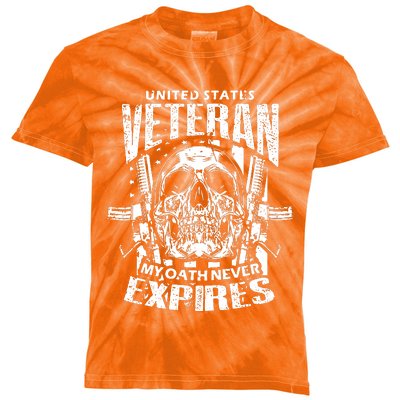 My Oath Never Expires Veteran Kids Tie-Dye T-Shirt