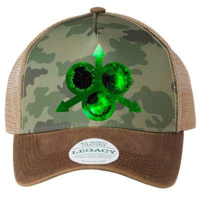Mark Of Nurgle Green Galaxy Everything Must End Quote Legacy Tie Dye Trucker Hat