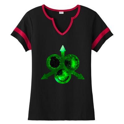 Mark Of Nurgle Green Galaxy Everything Must End Quote Ladies Halftime Notch Neck Tee