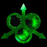 Mark Of Nurgle Green Galaxy Everything Must End Quote Drawstring Bag