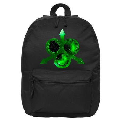Mark Of Nurgle Green Galaxy Everything Must End Quote 16 in Basic Backpack