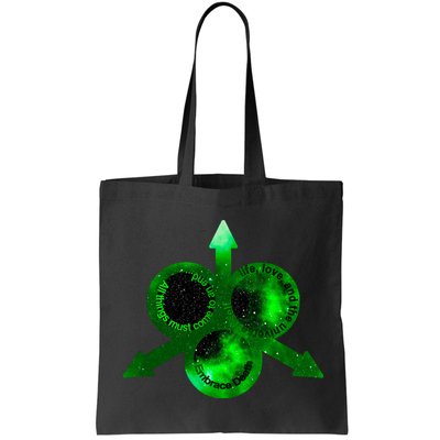 Mark Of Nurgle Green Galaxy Everything Must End Quote Bag