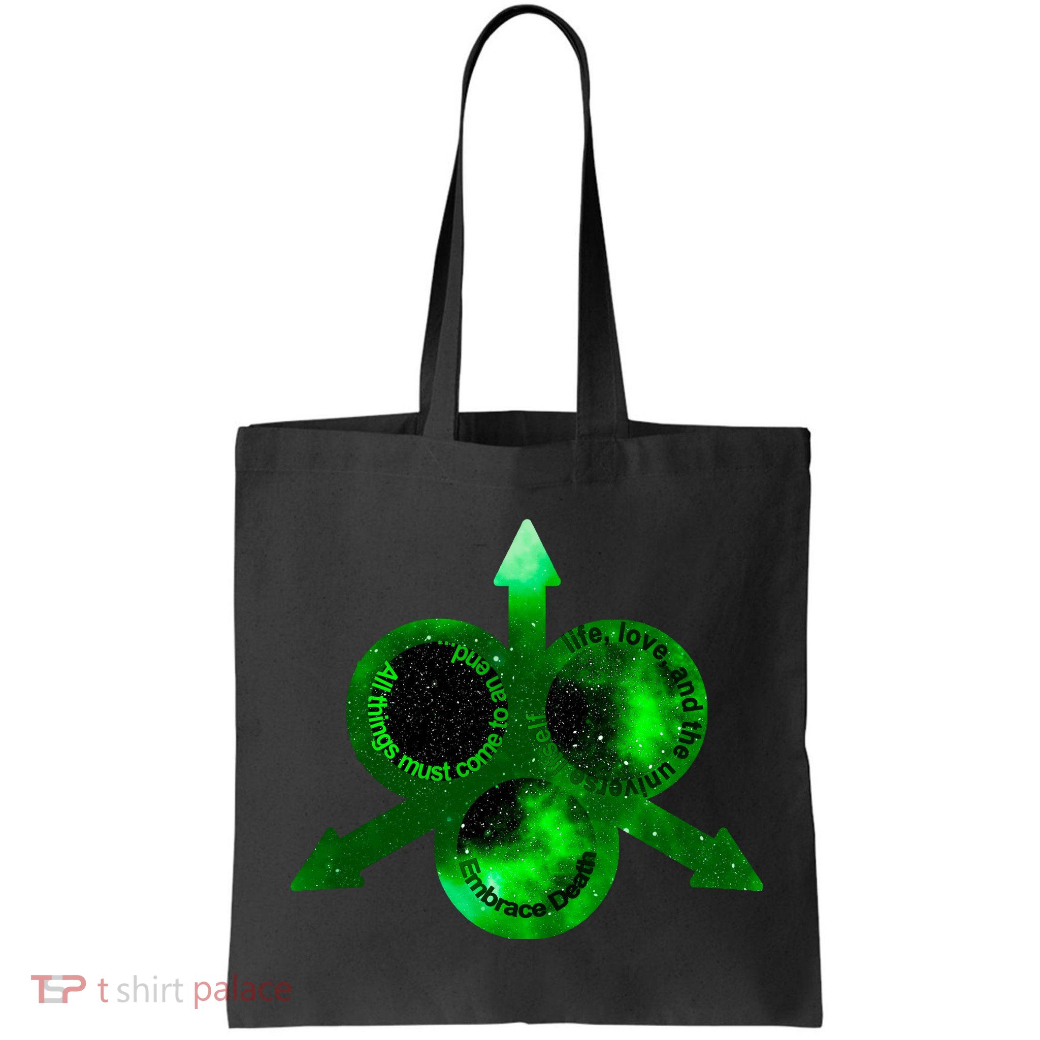 Mark Of Nurgle Green Galaxy Everything Must End Quote Bag