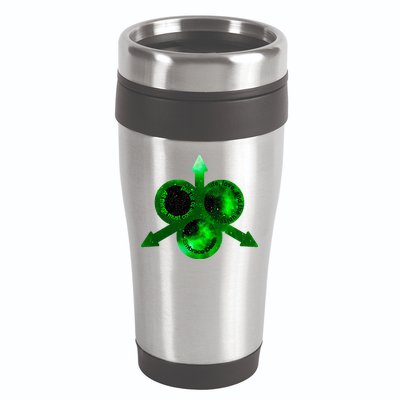 Mark Of Nurgle Green Galaxy Everything Must End Quote 16oz Travel Tumbler