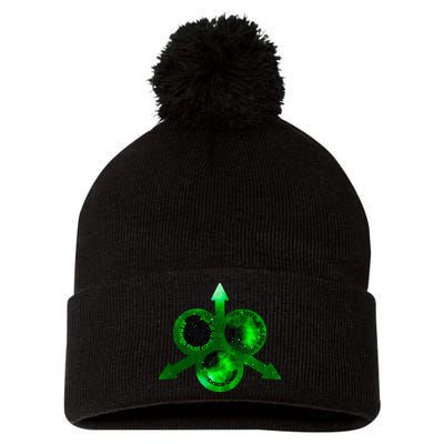 Mark Of Nurgle Green Galaxy Everything Must End Quote Pom Pom 12in Knit Beanie