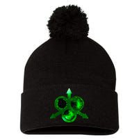 Mark Of Nurgle Green Galaxy Everything Must End Quote Pom Pom 12in Knit Beanie