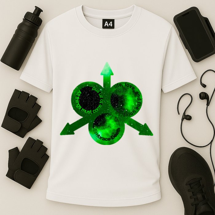 Mark Of Nurgle Green Galaxy Everything Must End Quote Performance Shirt