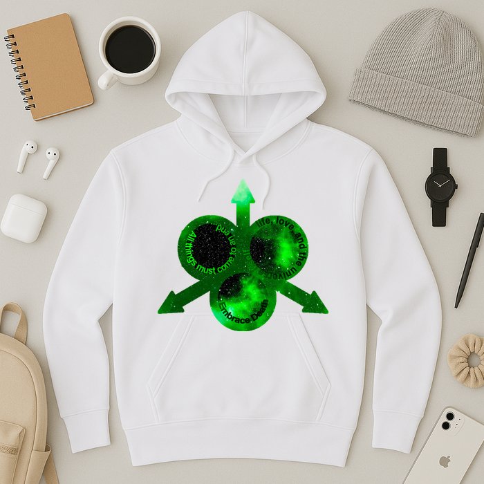 Mark Of Nurgle Green Galaxy Everything Must End Quote Hoodie