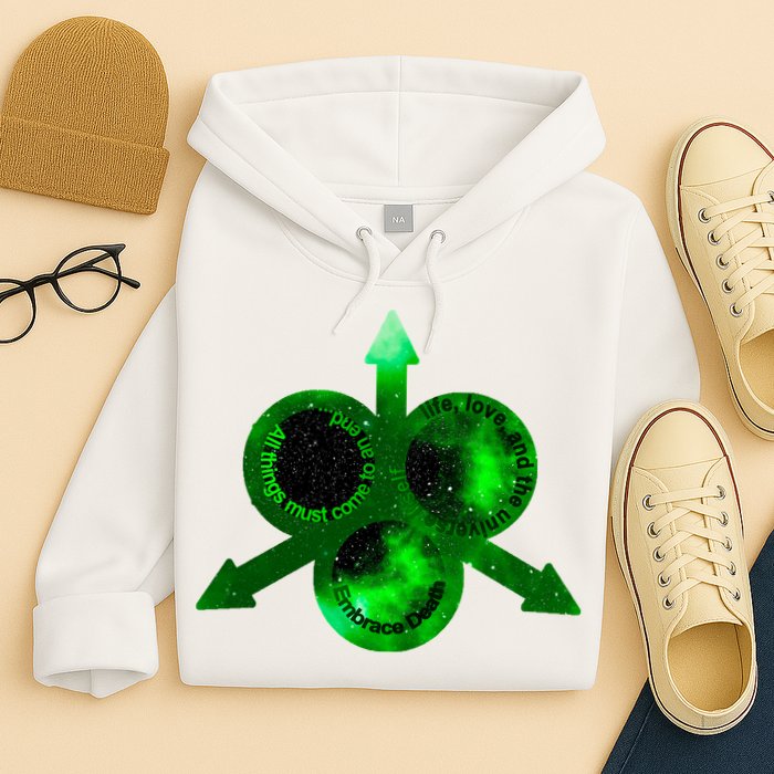 Mark Of Nurgle Green Galaxy Everything Must End Quote Hoodie
