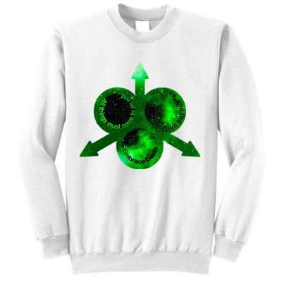 Mark Of Nurgle Green Galaxy Everything Must End Quote Sweatshirt