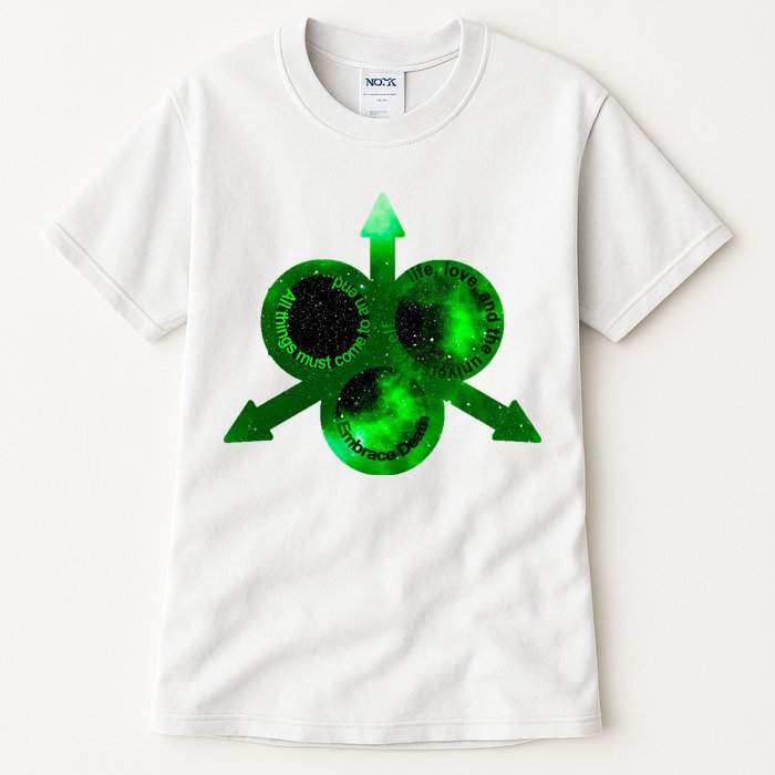 Mark Of Nurgle Green Galaxy Everything Must End Quote Tall T-Shirt