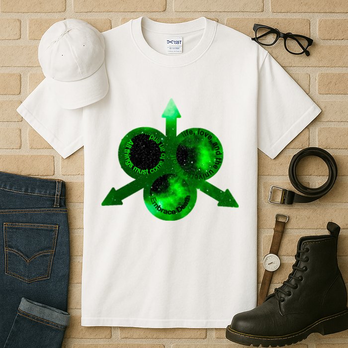 Mark Of Nurgle Green Galaxy Everything Must End Quote Tall T-Shirt