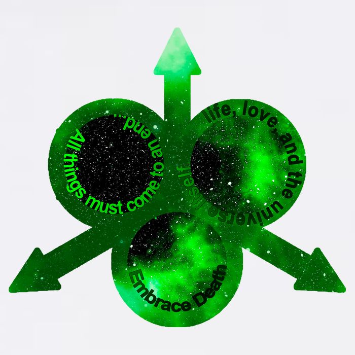 Mark Of Nurgle Green Galaxy Everything Must End Quote Sustainable Bucket Hat