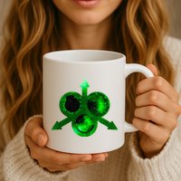 Mark Of Nurgle Green Galaxy Everything Must End Quote Mug