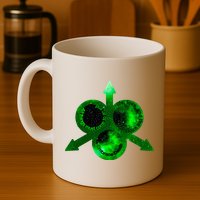 Mark Of Nurgle Green Galaxy Everything Must End Quote Mug