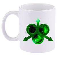Mark Of Nurgle Green Galaxy Everything Must End Quote 11oz C Handle Ceramic Mug