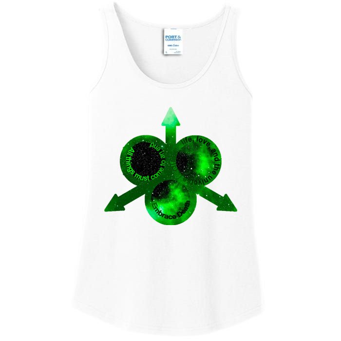 Mark Of Nurgle Green Galaxy Everything Must End Quote Ladies Essential Tank