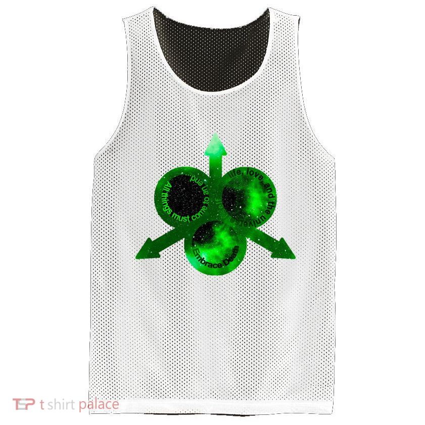 Mark Of Nurgle Green Galaxy Everything Must End Quote Mesh Reversible Basketball Jersey Tank