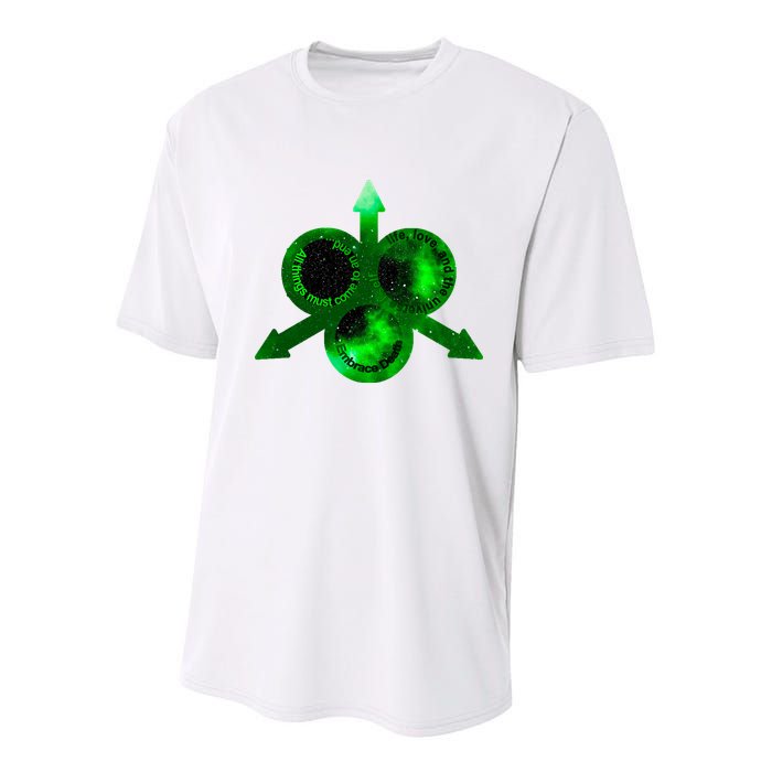 Mark Of Nurgle Green Galaxy Everything Must End Quote Youth Performance Sprint T-Shirt
