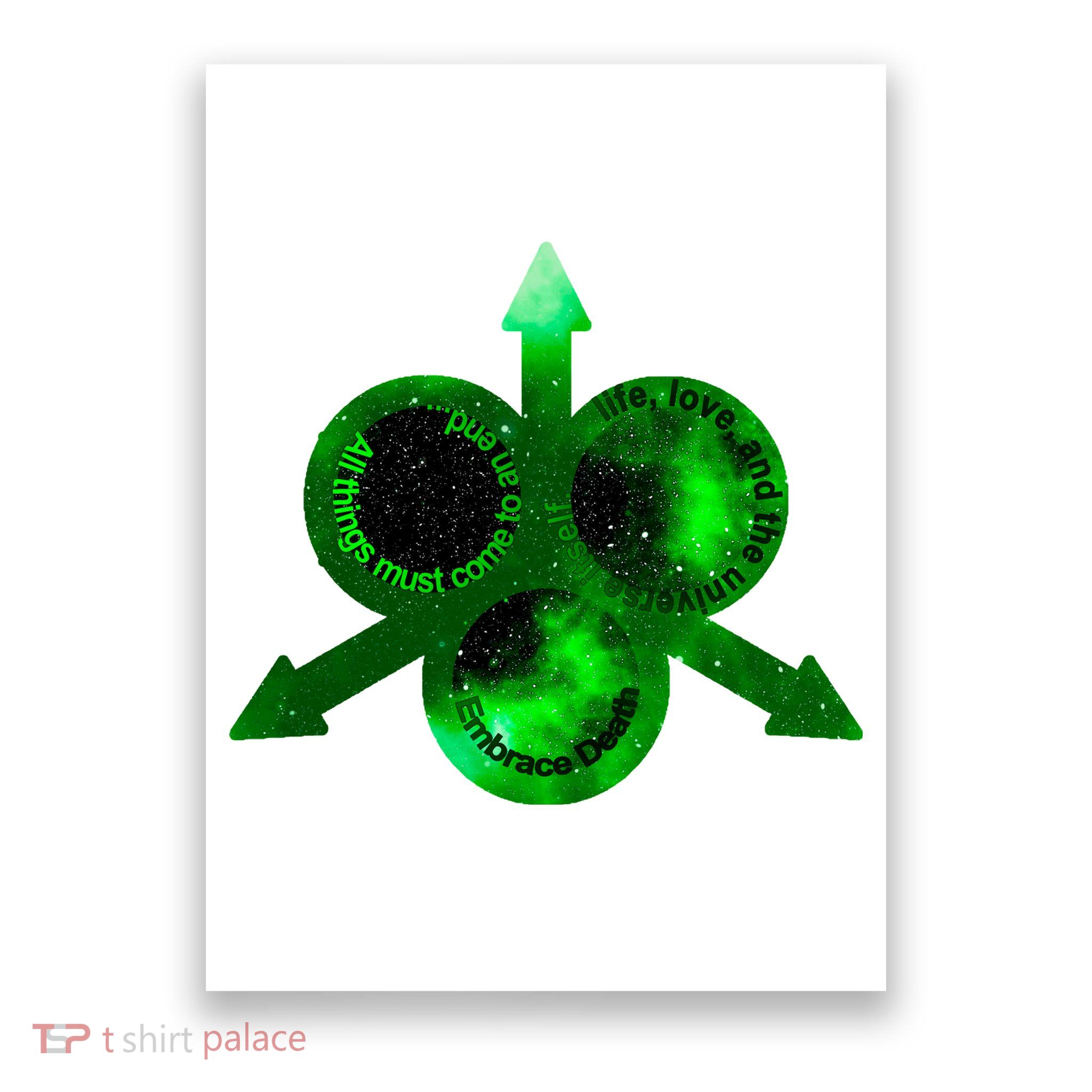 Mark Of Nurgle Green Galaxy Everything Must End Quote Poster