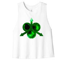 Mark Of Nurgle Green Galaxy Everything Must End Quote Women's Racerback Cropped Tank