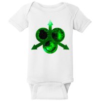 Mark Of Nurgle Green Galaxy Everything Must End Quote Baby Bodysuit