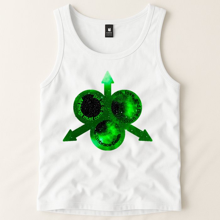 Mark Of Nurgle Green Galaxy Everything Must End Quote Tank Top