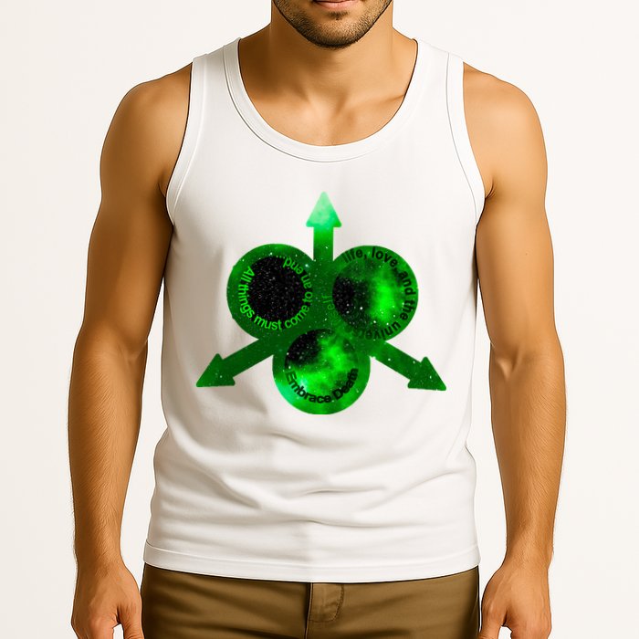 Mark Of Nurgle Green Galaxy Everything Must End Quote Tank Top