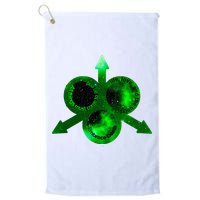 Mark Of Nurgle Green Galaxy Everything Must End Quote Golf Towel