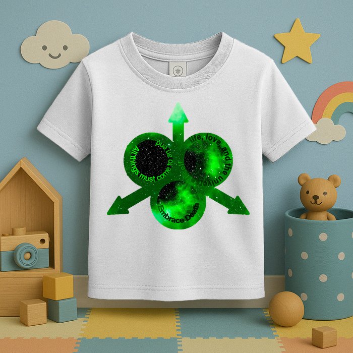 Mark Of Nurgle Green Galaxy Everything Must End Quote Toddler T-Shirt