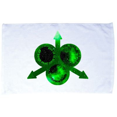 Mark Of Nurgle Green Galaxy Everything Must End Quote Microfiber Hand Towel