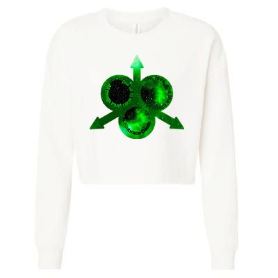 Mark Of Nurgle Green Galaxy Everything Must End Quote Cropped Pullover Crew