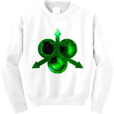 Mark Of Nurgle Green Galaxy Everything Must End Quote Kids Sweatshirt