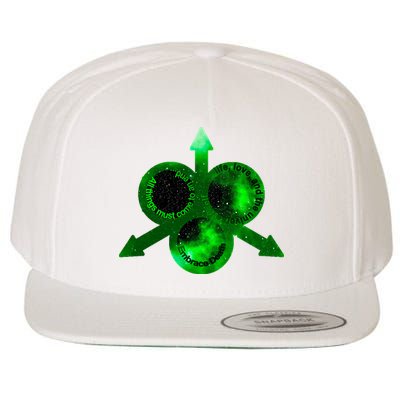 Mark Of Nurgle Green Galaxy Everything Must End Quote Wool Snapback Cap