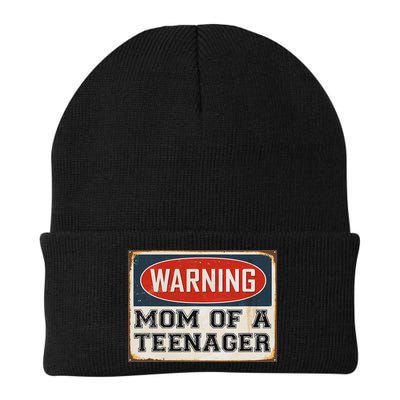 Mom Of Nager Humorous Warning Sign Knit Cap Winter Beanie