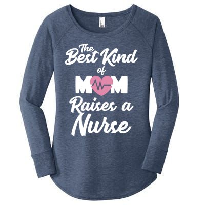 Mom Of Nurse Best Kind Of Mom Raises Nurse Nursing Degree Gift Women's Perfect Tri Tunic Long Sleeve Shirt