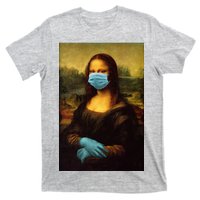 Mona Lisa Face Mas And Gloves Pandemic T-Shirt