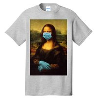 Mona Lisa Face Mas And Gloves Pandemic Tall T-Shirt