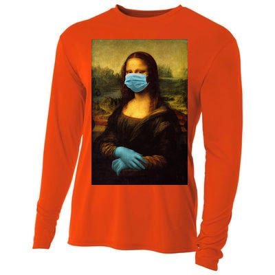 Mona Lisa Face Mas And Gloves Pandemic Cooling Performance Long Sleeve Crew