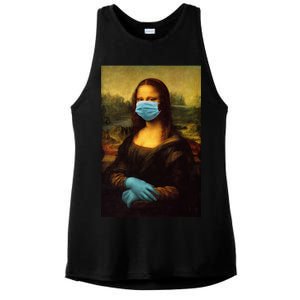 Mona Lisa Face Mas And Gloves Pandemic Ladies PosiCharge Tri-Blend Wicking Tank