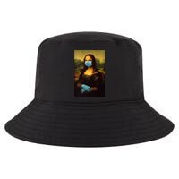 Mona Lisa Face Mas And Gloves Pandemic Cool Comfort Performance Bucket Hat