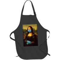 Mona Lisa Face Mas And Gloves Pandemic Apron