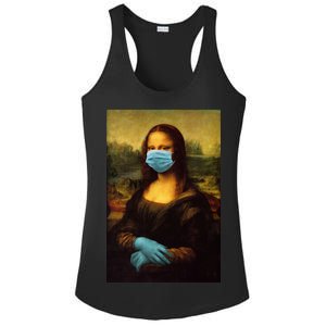 Mona Lisa Face Mas And Gloves Pandemic Ladies PosiCharge Competitor Racerback Tank