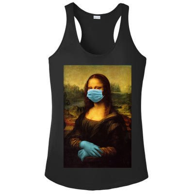 Mona Lisa Face Mas And Gloves Pandemic Ladies PosiCharge Competitor Racerback Tank